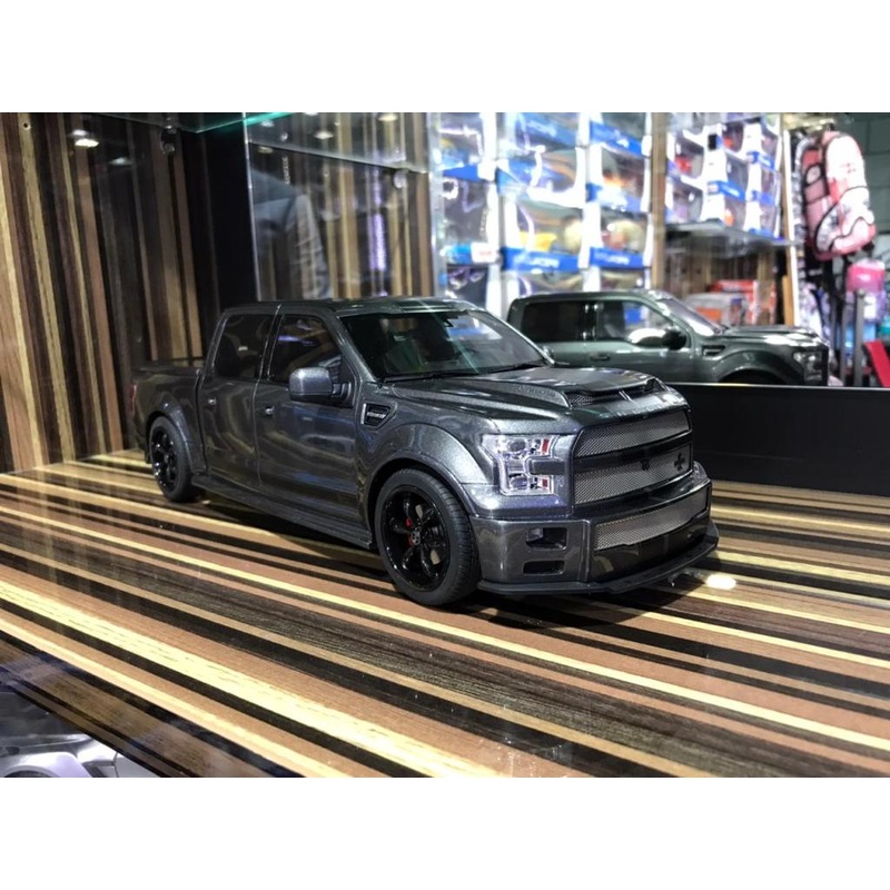 1/18 Diecast Ford F-150 Shelby Grey GT Spirit Scale Model Car
