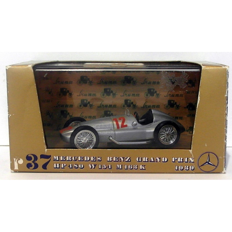 Brumm Models 1/43 Scale Diecast R37 - 1939 Mercedes Benz GP HP480 W154 M 163K