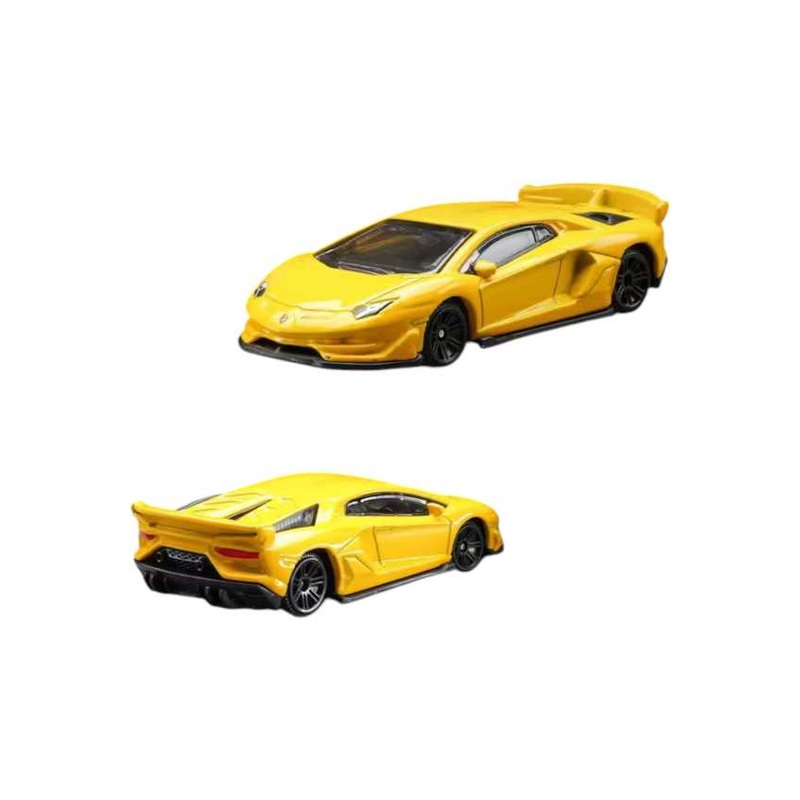 CCA Lamborghini Aventador SVJ Yellow 1:64 Scale Diecast