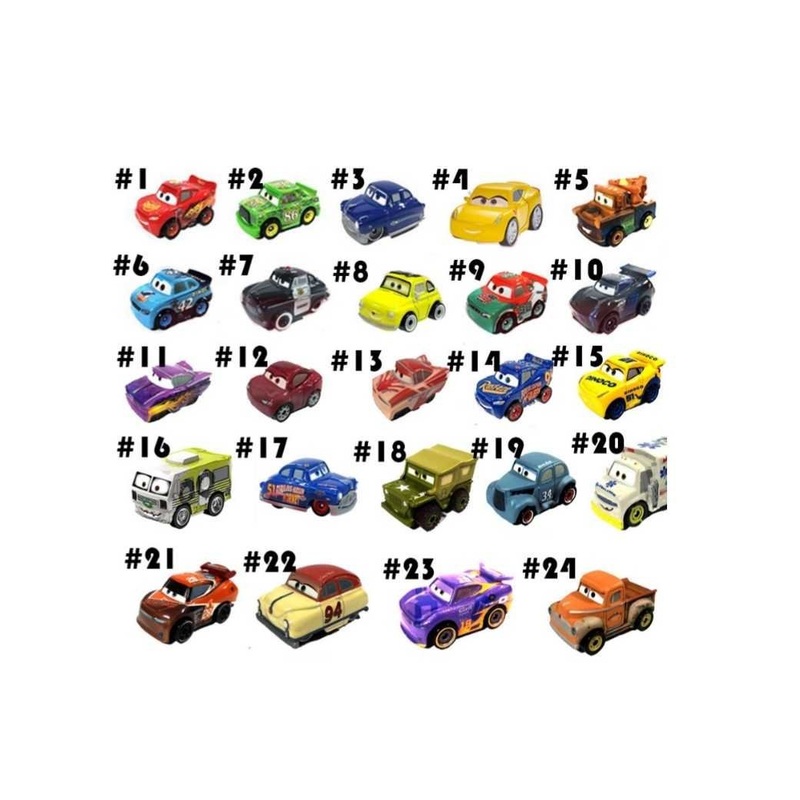 EXCLUSIVE Disney Pixar mini Racers set of 24