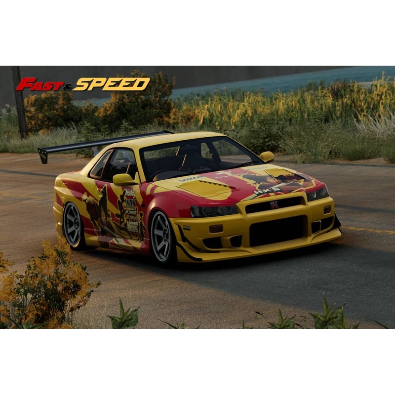 Fast Speed 1/64 Skyline GT-R R34 Z-Tune NFS SRS Livery