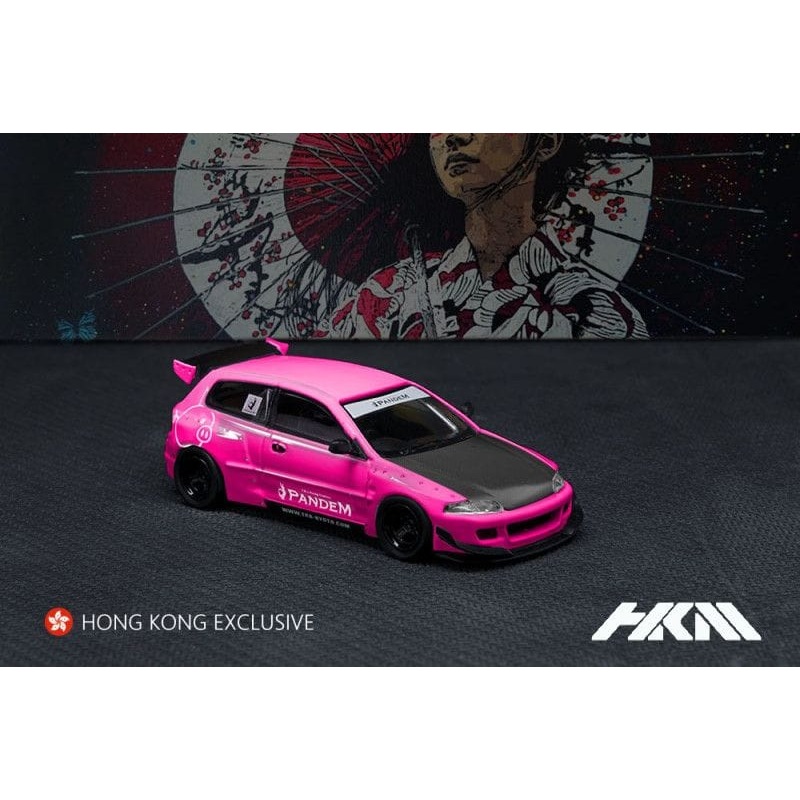 HKM 1/64 Civic EG6 Pandem Rocket Bunny Pink