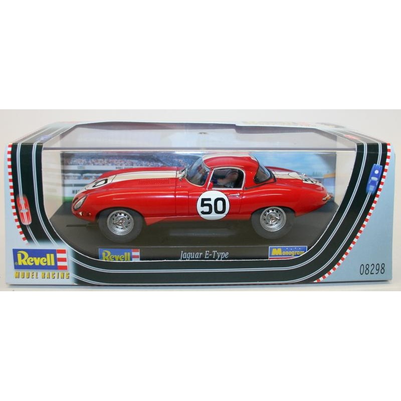 Revell 1/32 Scale Slot Car 08298 - Jaguar E Type #50 Privateer Racer - Red