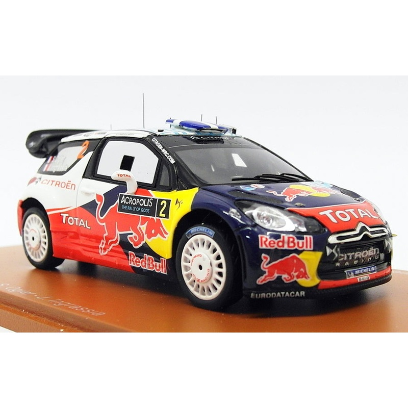 Spark 1/43 Scale S3310 - Citroen DS3 WRC #2 Winner Acropolis Rally 2011