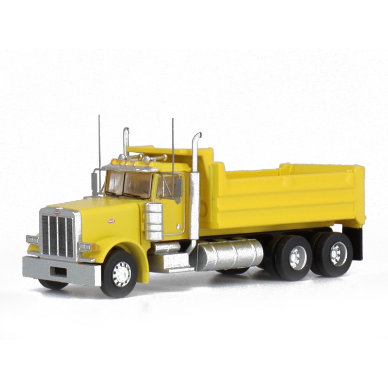 Truck construction site tipper Peterbilt 379 yellow