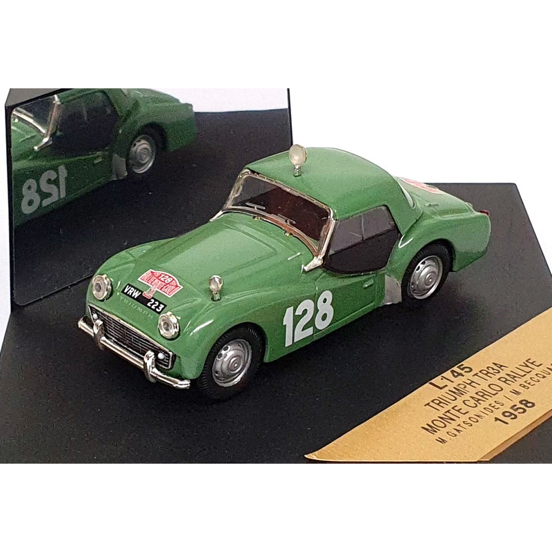 Vitesse 1/43 Scale L145 - Triumph TR3A #128 Monte Carlo Rally 1958