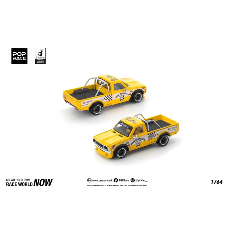 [ETA:  Dec 2025 ] Pop Race 1/64 Datsun 620 Pickup Pandem Modified Mooneyes