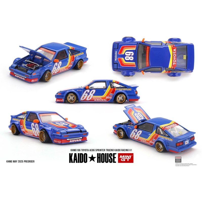 [ETA:  Feb 2026 ] Mini GT x KaidoHouse 1/64 Toyota AE86 Sprinter Trueno Kaido Racing V1