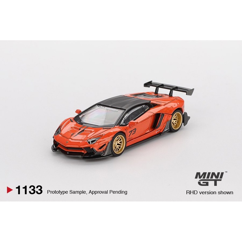 [ETA:  Mar 2026 ] Mini GT 1/64 LBWORKS Lamborghini Aventador Limited Edition Orange MDX 2025