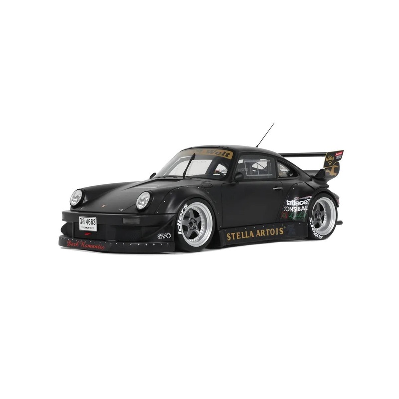 GT Spirit 2010 Porsche 911 930 RWB Stella Artois 2.0 Matte Black 1:18