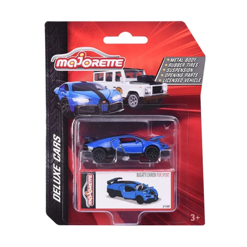 Majorette Bugatti Chiron Pure Sport Blue Scale 1:65