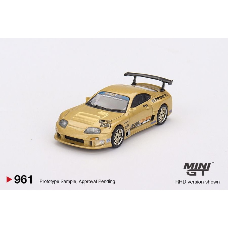 Mini GT 1/64 Toyota Supra (A80) Top Secret GT-300 Top Secret Gold