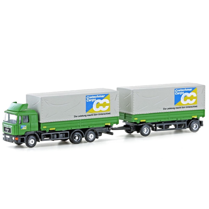 Truck MAN F90 3-axle swap body trailer Cretschmar Cargo
