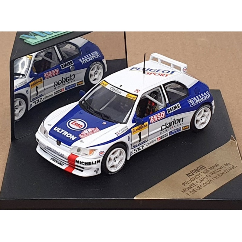 Vitesse 1/43 Scale AV090B - Peugeot 306 Maxi #1 Monte Carlo Rally 1996