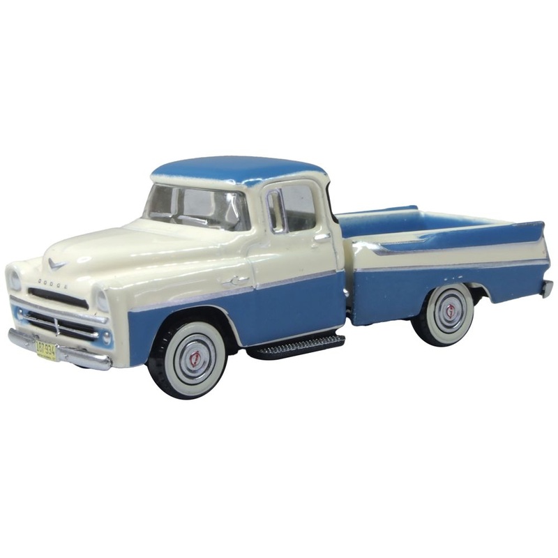 1957 Dodge D100 Sweptside Pick Up Ice Blue/Glacier White 1:87