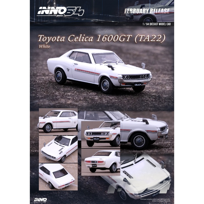 Inno64 1/64 TOYOTA CELICA 1600GT (TA22) White
