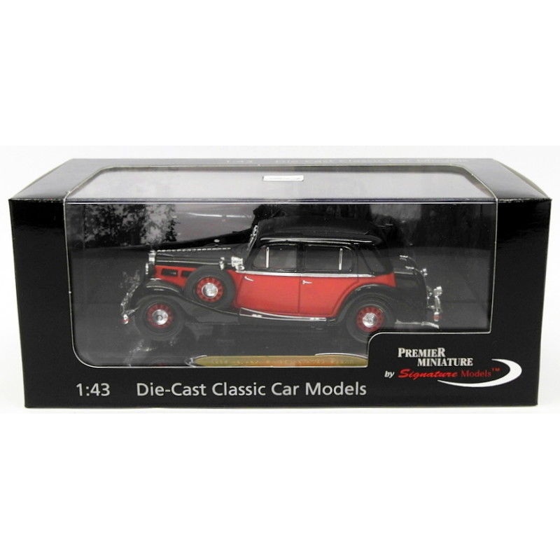 Signature Models 1/43 Scale PM43702 - 1935 Maybach SW35 H/Top Spohn - Red/Black
