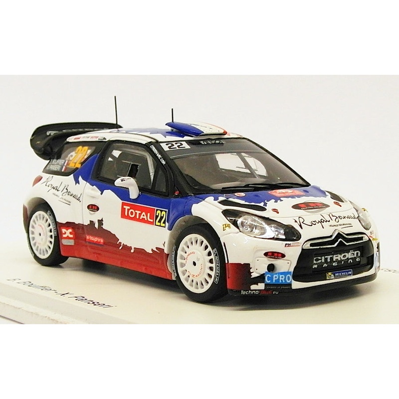 Spark 1/43 Scale S3364 - Citroen DS3 WRC #22 - 5th Monte Carlo 2013