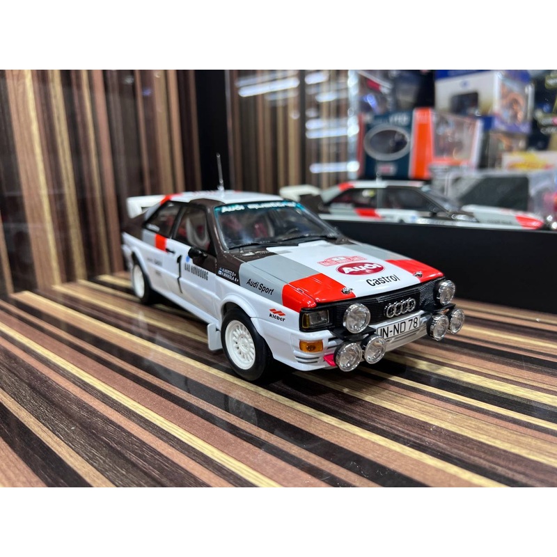 1/18 Audi Quattro Rally 1982 Monte Carlo White Sun Star Model Car