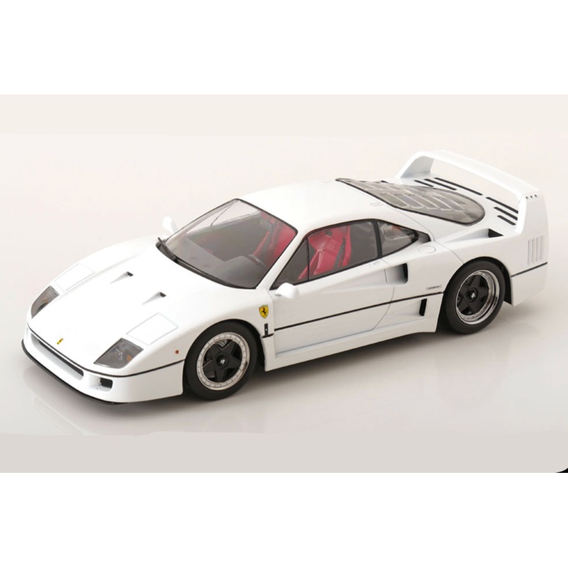 KK Scale 1987 Ferrari F40 Sultan of Brunei White w/ Black Wheels 1:18