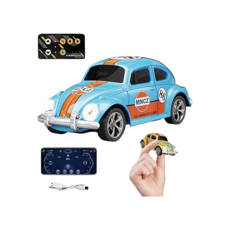 Mini Rc Classic Car 86 R/C Speed Regulating Alloy Model Car 1:64 Scale