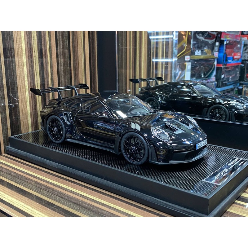 1/18 Resin Timothy & Pierre Porsche 911 GT3 RS  Black Miniature Model Car