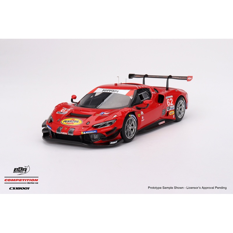 BBR Ferrari 296 GT3 Risi Competizione #62 2023 IMSA Daytona 24 Hrs Red 1:18