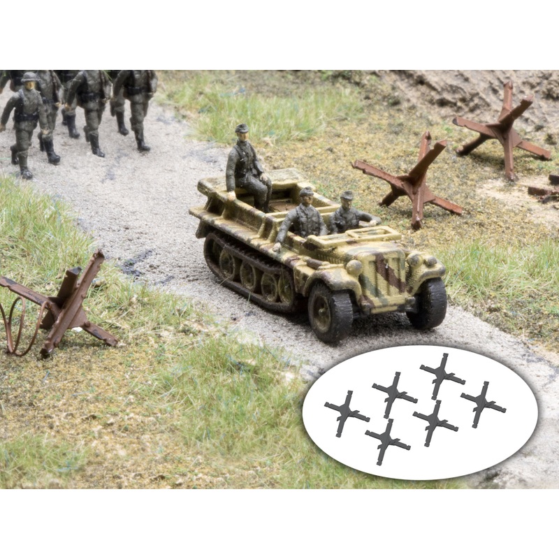 Czech hedgehog anti-tank barrier 6x