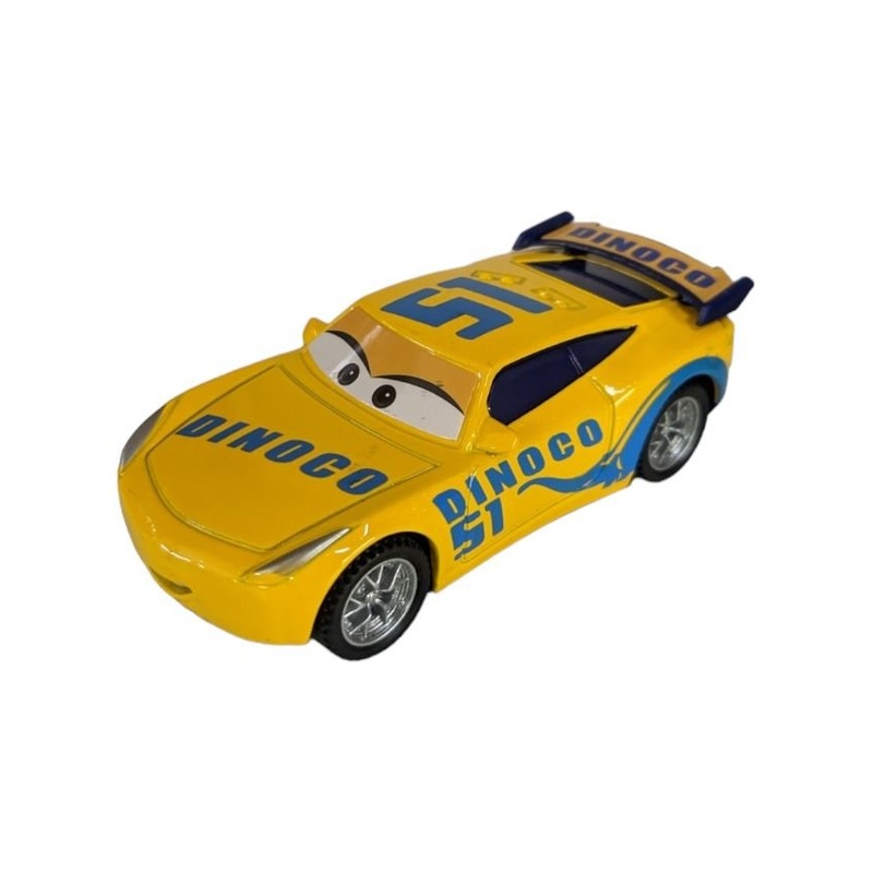 Disney pixar car Dinoco 51 Pull Back (Rubber Tire) Metal Body