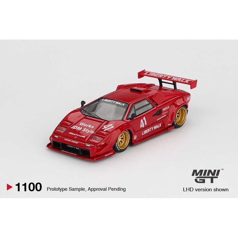 [ETA:  Apr 2026 ] Mini GT 1/64 Lamborghini Countach LB-WORKS Red