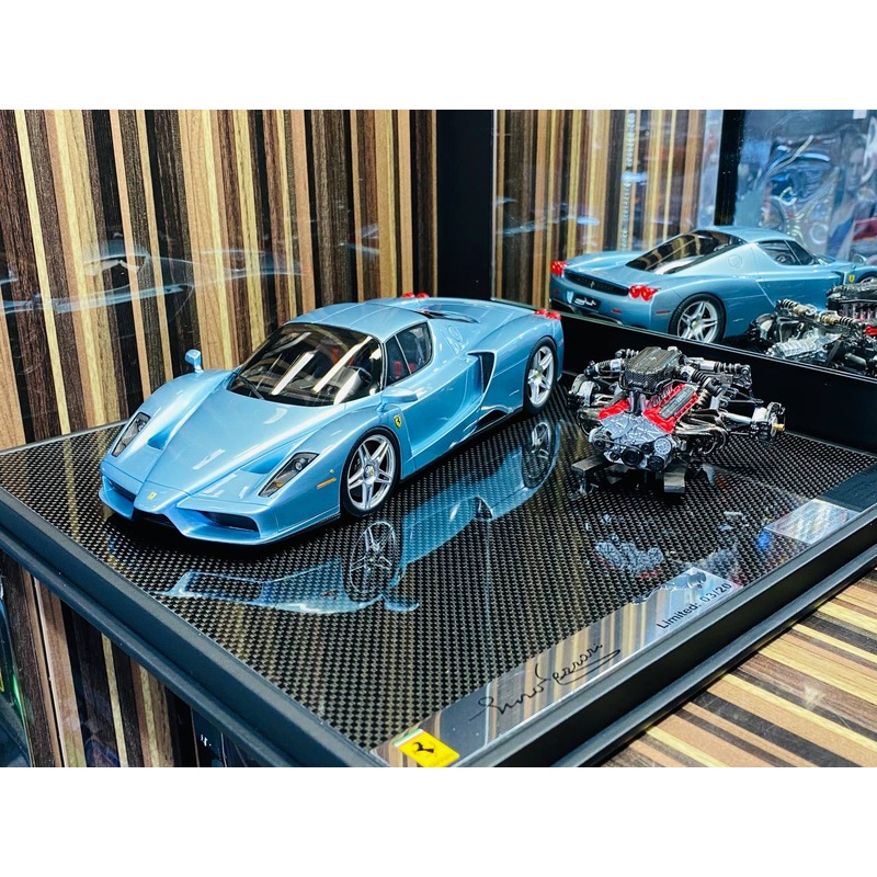 Exclusive General Models Ferrari Enzo with Engine [ Resin Blue | Limited Edition]