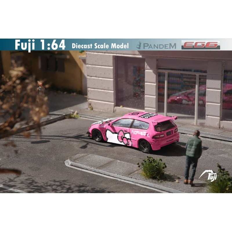 Fuji 1/64 Pandem Civic EG6 Rocket Bunny Modified Pink