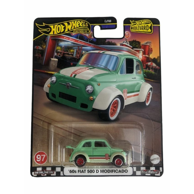 Hotwheels 60 Fiat 500 d modificado Boulevard Imported Premium 1:64
