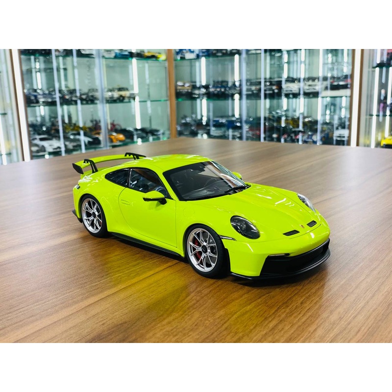 Norev Porsche 911 GT3 2021 - 1/18 Metal Diecast Model, Acid Green