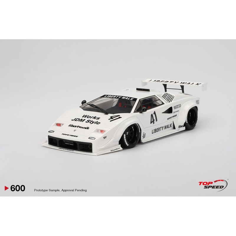 Topspeed Lamborghini Countach LB-Works 2024 Tokyo Auto Salon White 1:18