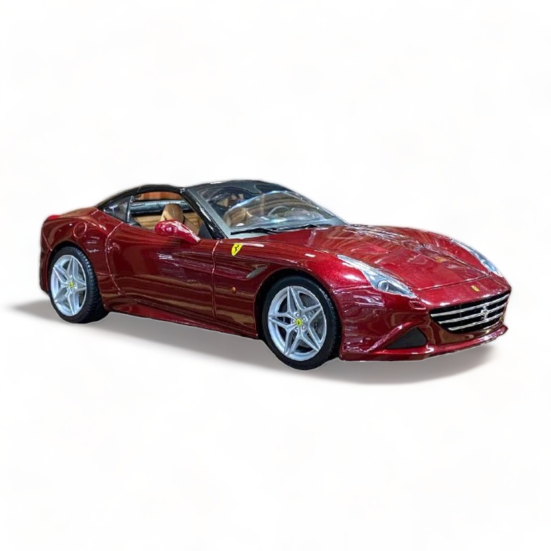 1/18 Diecast Ferrari California T Red Signature Series Bburago Scale Model Car