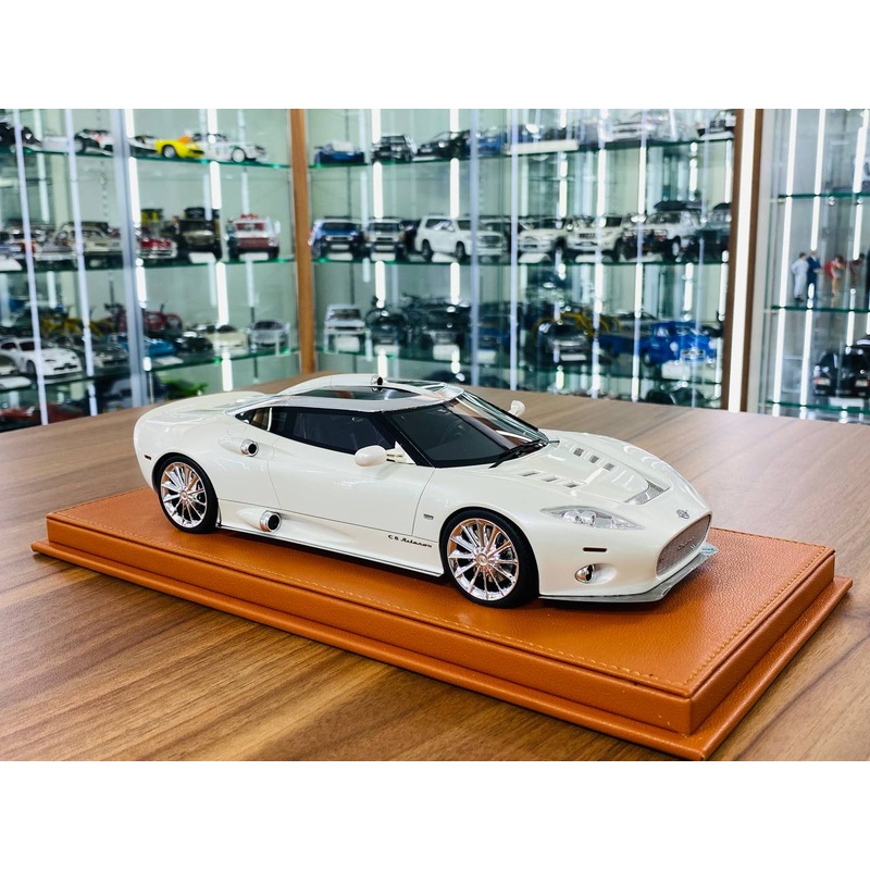 1/18 Resin Model TOP Marques Spyker C8 Aileron Cumulus White