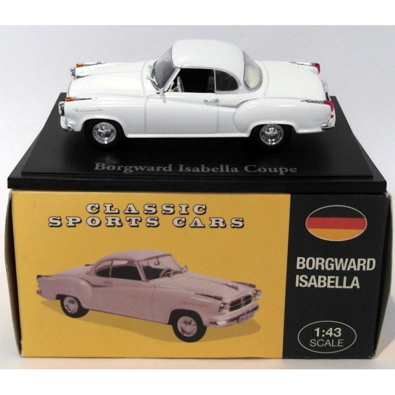 Atlas Editions 1/43 Scale Dioecast 4 656 129 - Borgward Isabella - White