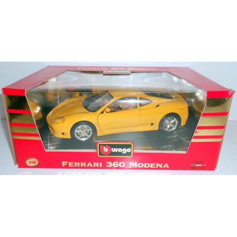 BURAGO 1/18 - COD.3368 FERRARI 360 MODENA 1999 - YELLOW
