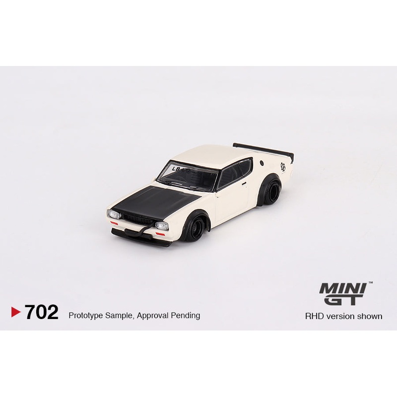 Mini GT 1/64 Nissan Skyline Kenmeri Liberty Walk White ****in clamshell blisters***