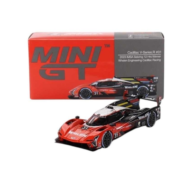 Mini GT Cadillac V-Series.R #31 Whelen Engineering Cadillac Racing 2023 IMSA Sebring 12 Hrs Winner