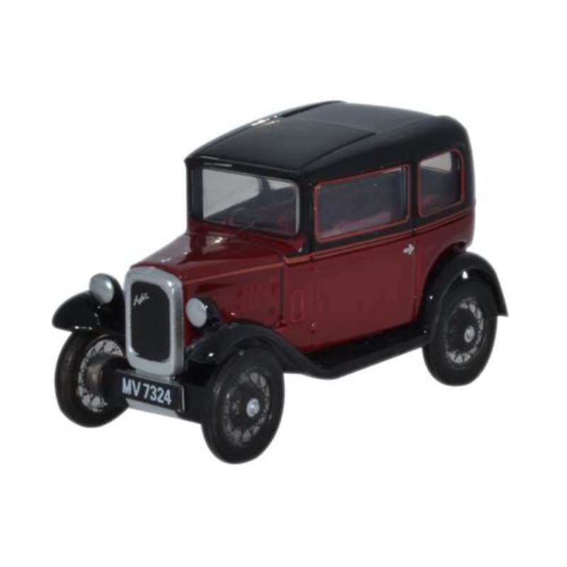 Austin Seven RN Saloon Maroon - 1:76 Scale