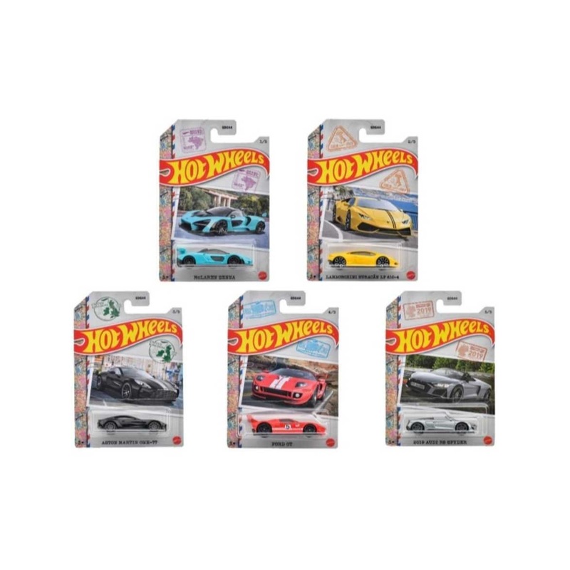 EXCLUSIVE Hotwheels World Racers set of 5