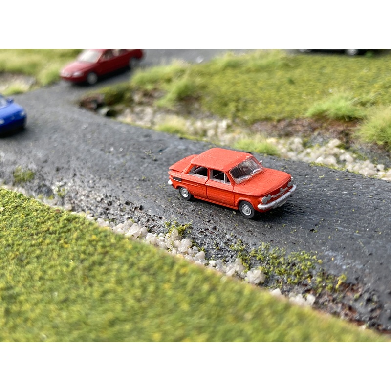 Finished model car NSU TT orange