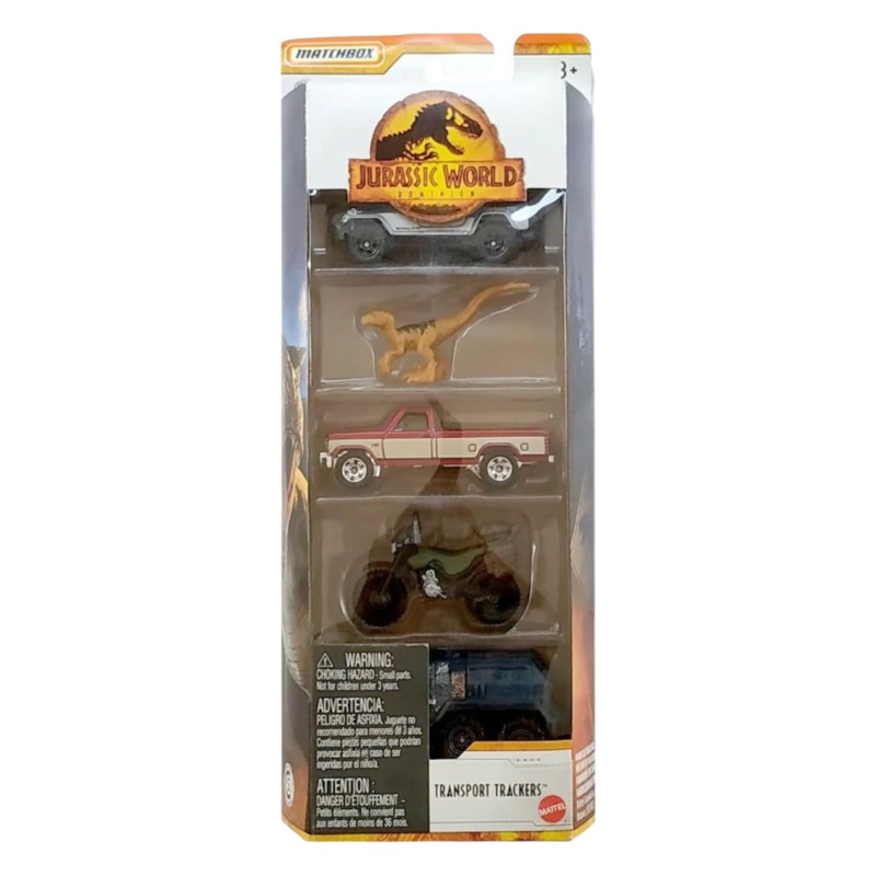 Matchbox Pre-Owned Jurassic World Dominion Transport Trackers Pack of 5