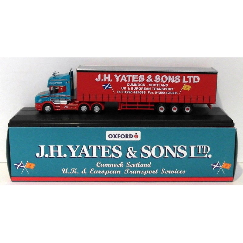 Oxford Diecast 1/76 Scale 76TCAB003 Scania Topline Curtainside J.H.Yates & Sons