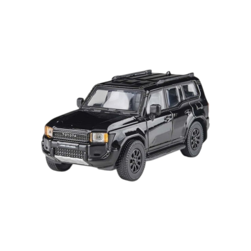 Para64 2024 Toyota land cruiser 250 prado black 1:64 Scale
