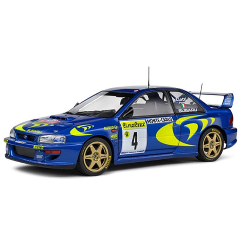 Solido 1997 Subaru Impreza 22b #4 P. Liatti Rally Monte Carlo Blue 1:18