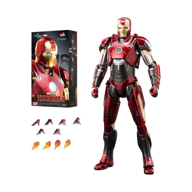 ZD Toys Marvel Studios The Infinity Saga Iron Man 3 MK16 1:10 Scale (Size-7 Inch)