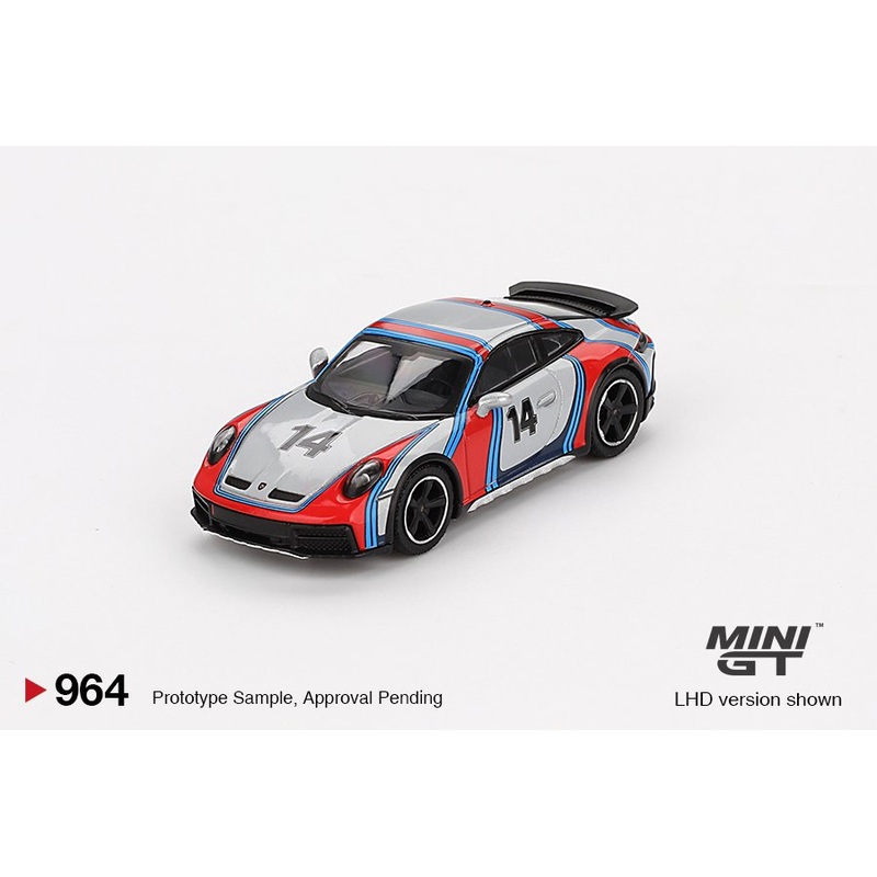 [ETA:  Aug 2025 ] Mini GT 1/64 Porsche 911 Dakar Ice Grey Metallic Rally 1974